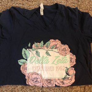 Bella Canvas Delta Zeta printed T-shirt